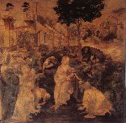 Leonardo Da Vinci The adoration of the Konige oil